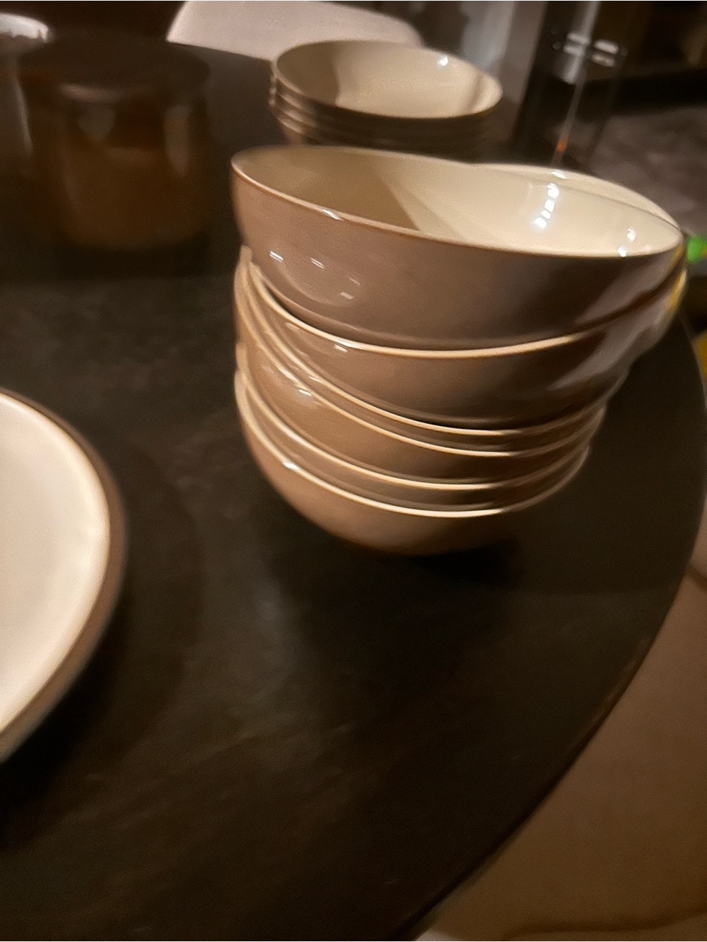Denby Cappuccino Cereal Bowls with Home Dining